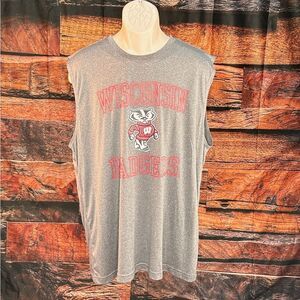 Campus Heritage Gray Wisconsin Badgers Tank Top